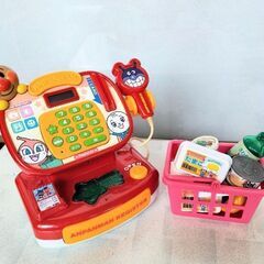 アンパンマンレジスター＆お買い物グッズ　おままごと遊びに