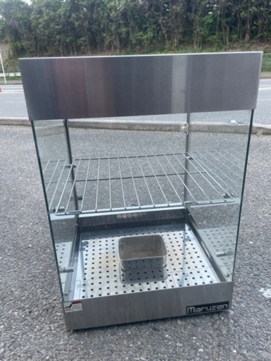 ■中古品 マルゼン ホットショーケース 2009年 400ｘ400ｘ600㎜ 100Ｖ 60Hz専用 動作問題なし■