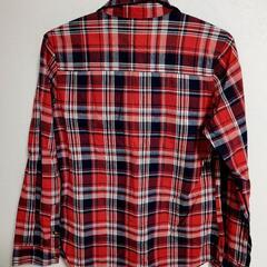 【再値下げ!!】チェック柄シャツ Sサイズ アズール レディース 薄手 の画像
