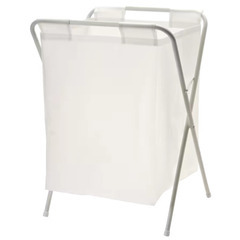 IKEA　ランドリーバッグ スタンド付き, ホワイトの画像