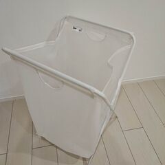 IKEA　ランドリーバッグ スタンド付き, ホワイトの画像