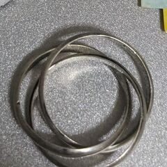 シルバー925 3連リング レディース　-3号