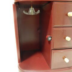 宝石箱 ジュエリーケース ジュエリーボックス リング ネックレス 等 アクセサリーケース 鏡付きの画像