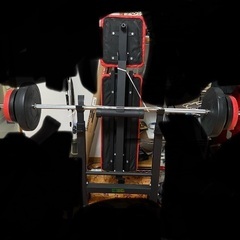 ベンチプレス台、180cmバーベル、ダンベル二つセット