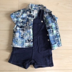 【お値下げ】セット売りbabyGAP サロペット＋シャツ70センチ