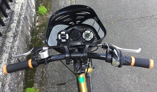 ＜整備済＞ブリヂストン・24インチジュニア自転車・LEDライト・ゴールド・シマノ外装6段変速・お掃除済みでピカピカです