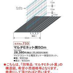 ★マルチEネット50m緑★約46%0FF★電気柵(電柵)★大牟田市★猪、狸、イタチ、テンなどの小動物策等へ⑲