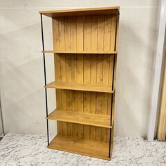 W 17670 NITORI 木製 5段ラックシェルフ ◇大阪市内・東大阪市他 6,000