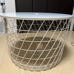 IKEA(イケア) 収納付きテーブル　センターテーブル　サイドテーブル　KVISTBRO クヴィストブロー 61cm 人気商品の画像