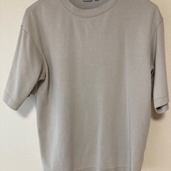 UNIQLO ユニクロ　メンズエアリズムコットンオーバーサイズTシャツ（5分袖）の画像