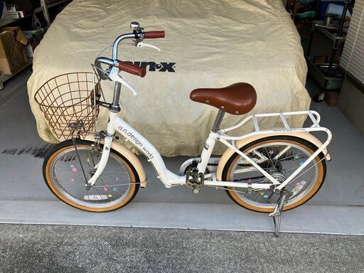 子供用自転車18インチ　アンドデザインUP18　白色