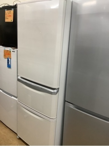 三菱ノンフロン3ドア冷凍冷蔵庫 MR-C34R-W  リサイクルショップ宮崎屋　佐土原店　24.5.12F
