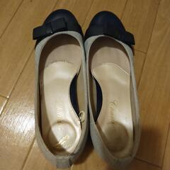 サイドリボンパンプス