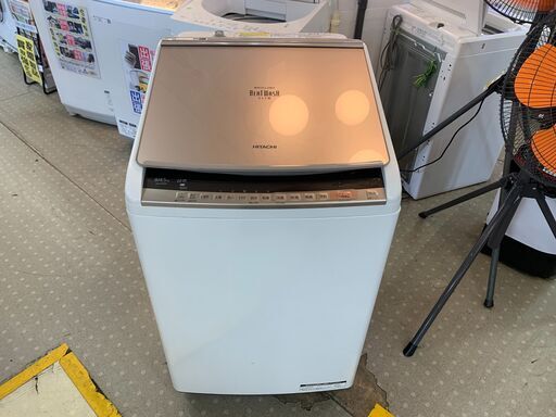 安心の分解洗浄済日立 8.0Kg全自動洗濯乾燥機 BW-DV80C 2018年製 保証有り【愛千142】