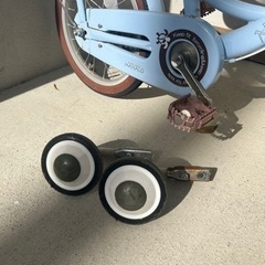 子供用自転車 幼児用自転車16インチ水色 補助輪   の画像