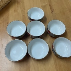 7皿セット　有田焼　田扇　古伊万里　錦絵菊花紋　陶扇窯　小鉢　生活雑貨 食器 茶器の画像