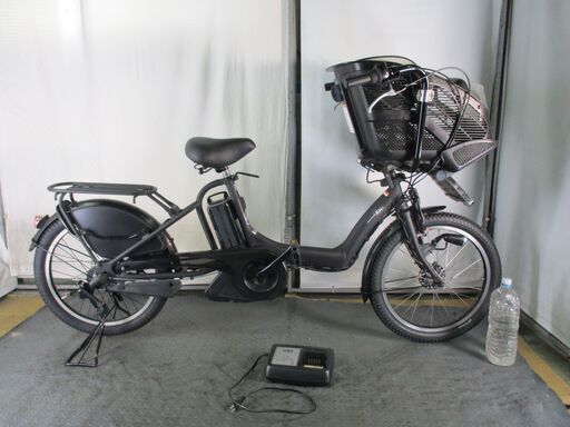 Ｄ520　★整備済み　中古電動自転車　3人乗り対応　YAMAHA　PAS　KISS　ブラック★【20インチ　8.7Ah　バッテリー良好】