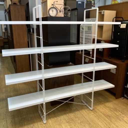 🤍廃盤品🤍IKEA ENETRI シェルフ white×white イケア 収納 NO.926 (フェスタ RM大橋) 竹下の収納家具《本棚 》の中古あげます・譲ります｜ジモティーで不用品の処分