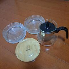 値下げしました。ふた付き2段鉢とコーヒー&ティーサーバーのセットの画像