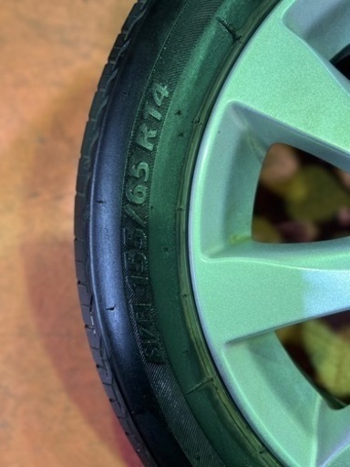 タイヤホイール付き4本セット(155/65r14)