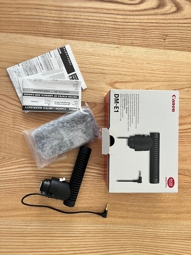 新品未使用【Canon】キャノン純正指向性ステレオマイクDM-E1