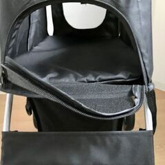 【女性限定】JungleA 4輪 折りたたみペットカート・ブラック の画像