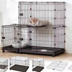 猫ケージ　コンビネーションサークル にゃんこ向け 広々快適セット　ネコ　ゲージの画像