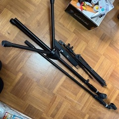 マイクスタンドと譜面台