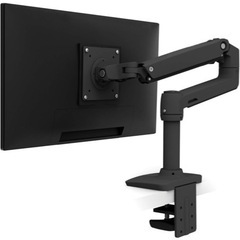 ERGOTRON エルゴトロン HX デスクモニターアーム マットブラック Heavy Duty Monitor Arm | Ergotron HX Desk Mounted Monitor Stand