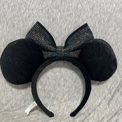 レインボー リボン ミニー カチューシャ