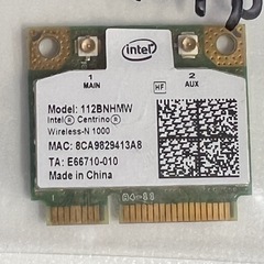 無線LANカード　intel 