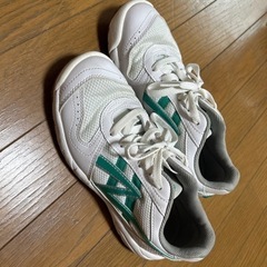 体育館シューズ　緑　23センチの画像