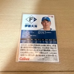 伊藤大海エラーカードの画像
