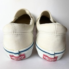 VANS バンズ 白　ホワイト　スニーカー　スリッポンの画像