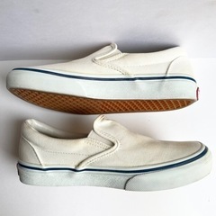 VANS バンズ 白　ホワイト　スニーカー　スリッポンの画像
