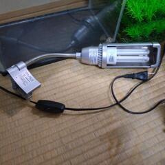 ニッソー水槽　観賞魚用ライト　オブジェ　インテリア　水草他セットの画像