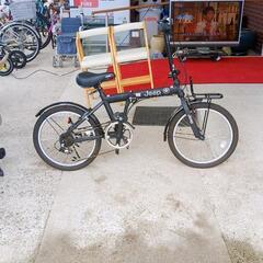 JEEP★6段階変速★特殊ブラック★自転車 ,折りたたみ自転車【こちらは店舗です。浜村鹿野温泉ICから3分 買取本舗 宮本リサイクル 営業時間９～１９時 定休日水曜日】の画像