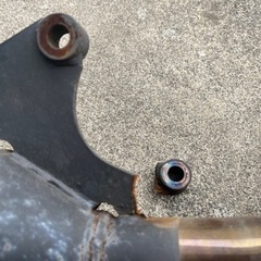 アドレスv125g (cf4ea)用　社外マフラー　状態悪いの画像