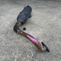 アドレスv125g (cf4ea)用　社外マフラー　状態悪いの画像