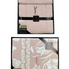 NO.1411【未使用】イヴサンローラン 4点セット マフラー 茶器セット シーツ キルトケットの画像