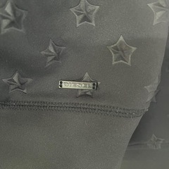 NO.1413【美品】DIESEL ディーゼル 星 エンボス ブルゾン ジャケット ジップ 黒 Lサイズ 中古の画像