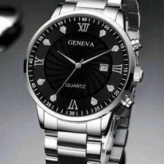 【新品】メンズクォーツ 時計 ステンレスバンド 日付設定有り
の画像