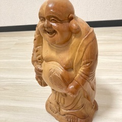 木彫り　布袋様の画像