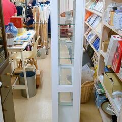 ニトリ☆コレクションボード☆家具、鏡付き、ホワイトカラー【こちらは店舗です。浜村鹿野温泉ICから3分 買取本舗 宮本リサイクル 営業時間９～１９時 定休日水曜日】の画像