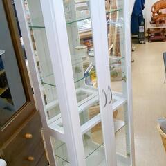 ニトリ☆コレクションボード☆家具、鏡付き、ホワイトカラー【こちらは店舗です。浜村鹿野温泉ICから3分 買取本舗 宮本リサイクル 営業時間９～１９時 定休日水曜日】の画像