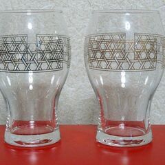 株主限定配布■KAGOME カゴメ★トマト薫る特製グラス 金銀２個セット★株主１０年記念限定品◎トマトジュース専用◎未使用ストック品◎の画像