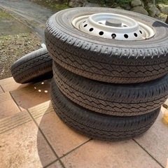 【交渉中】軽自動車　タイヤ　ホイール4本セット　145R12 6...