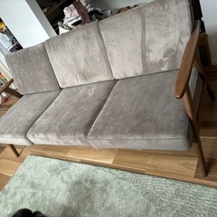 ソファー　家具　3人掛　　コーデュロイ　ハリス