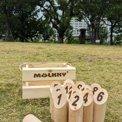 今！流行りのスポーツ！モルックで一緒に遊びませんか〜？🪵
