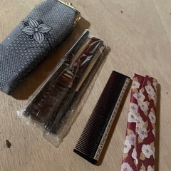 服/ファッション 小物 櫛　くし　ケース付き　資生堂　SHISEIDO